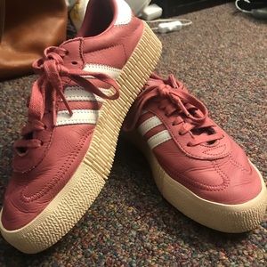 Pink Samba Platform Adidas Sneakers